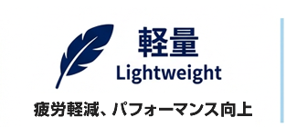 【軽量】疲労軽減、パフォーマンス向上
