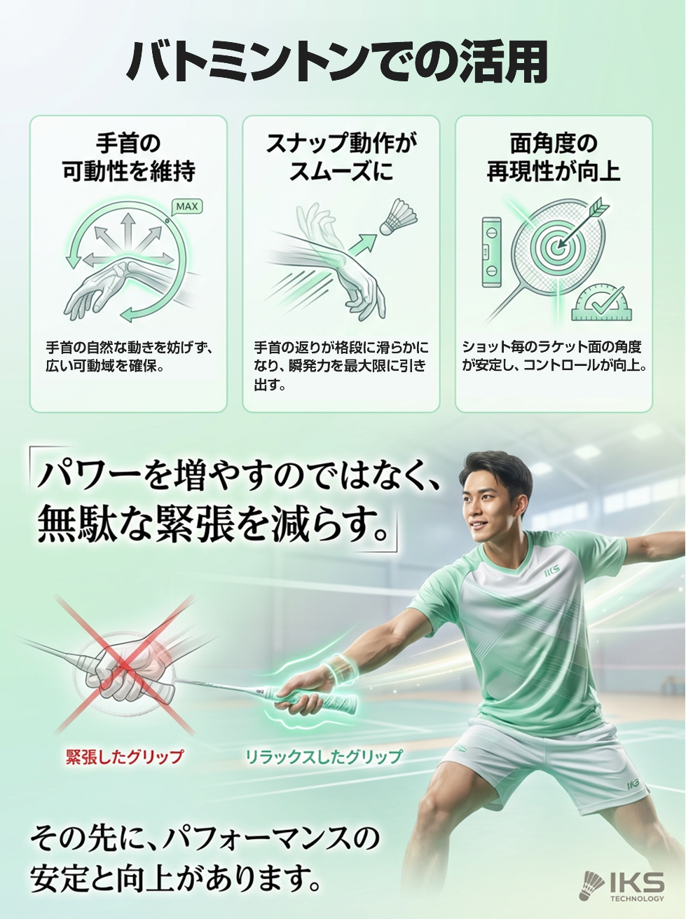 バトミントンでの活用
